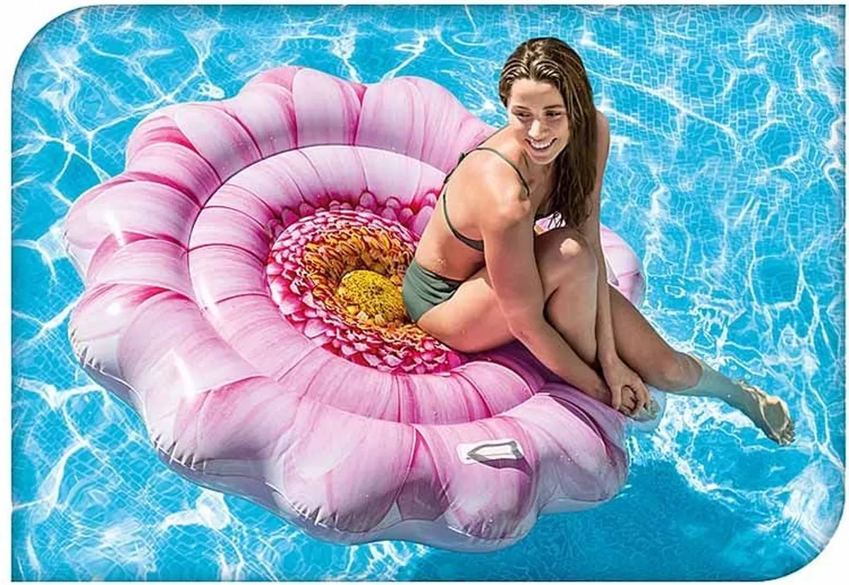 Intex Luchtbed Pink Daisy 142cm - afbeelding 4 van 6
