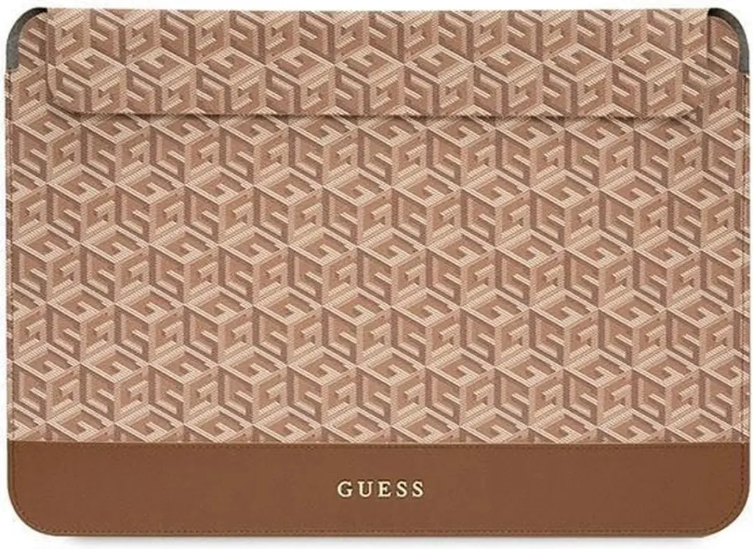 Guess G-Cube Hoesje MacBook 16" - Bruin - afbeelding 6 van 6