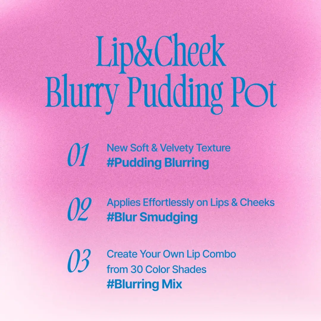 FWEE Lip&Cheek Blurry Pudding Pot Cherry - 5g