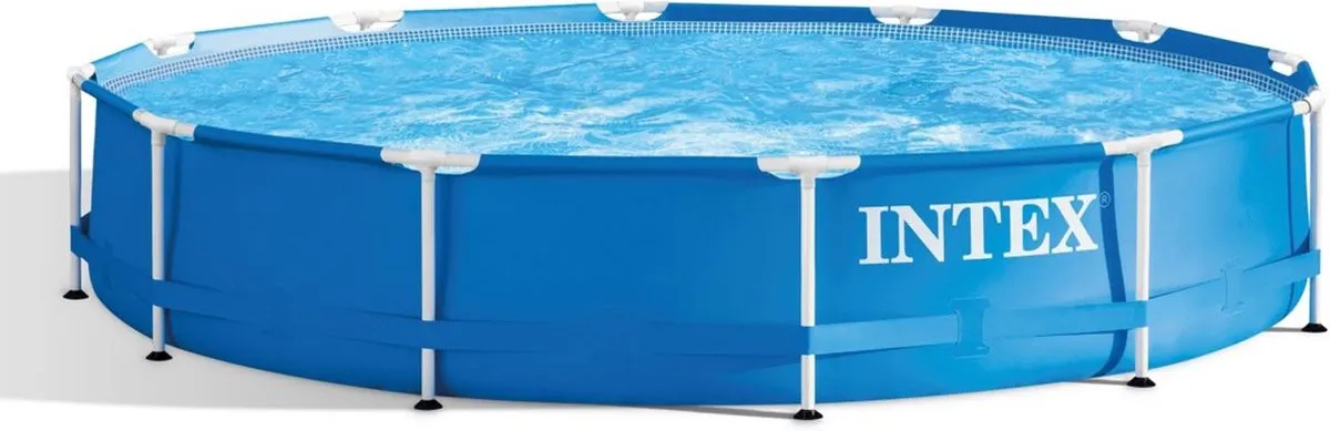Intex Metal Frame Zwembad 366x76cm - Blauw