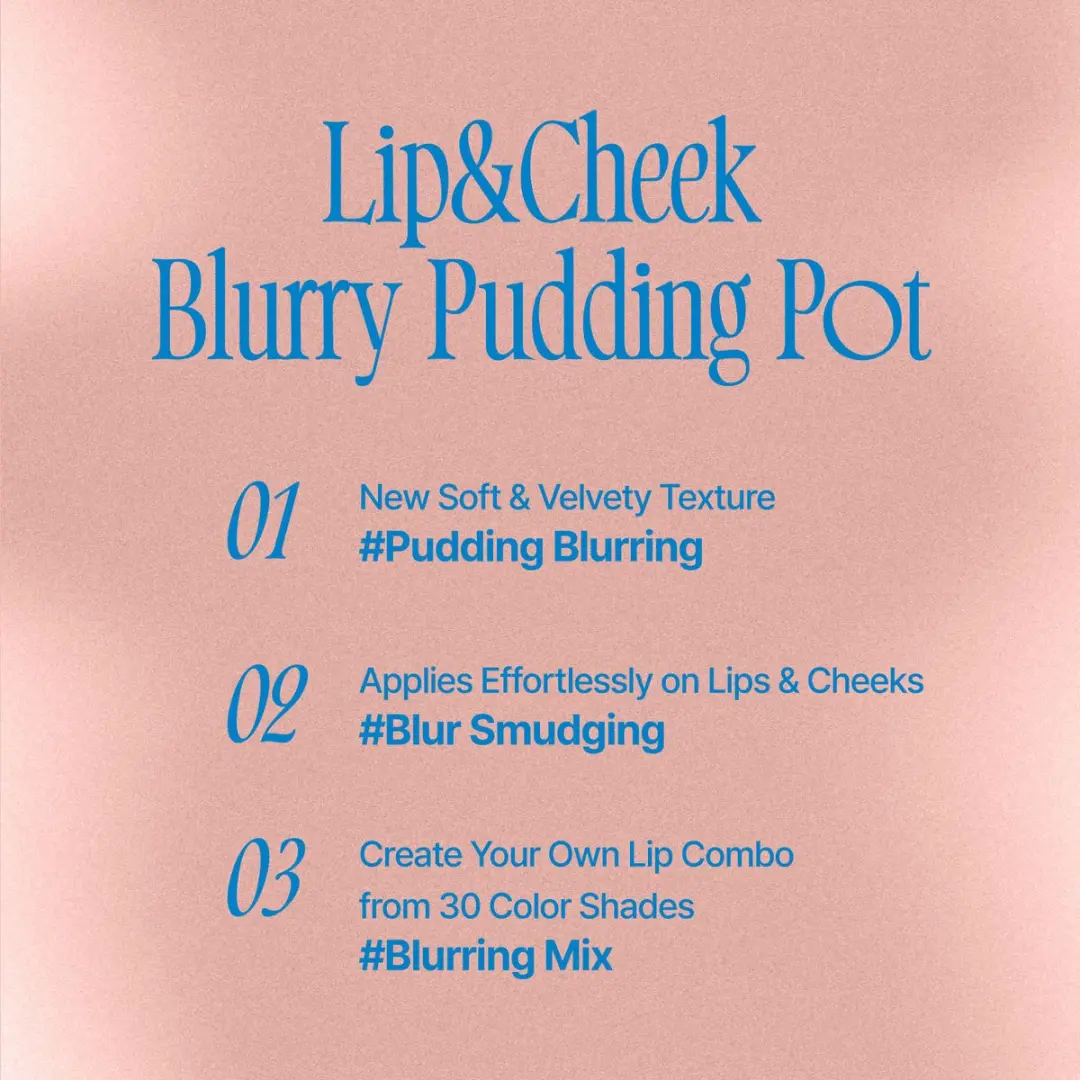 FWEE Lip&Cheek Blurry Pudding Pot Roze - 5g