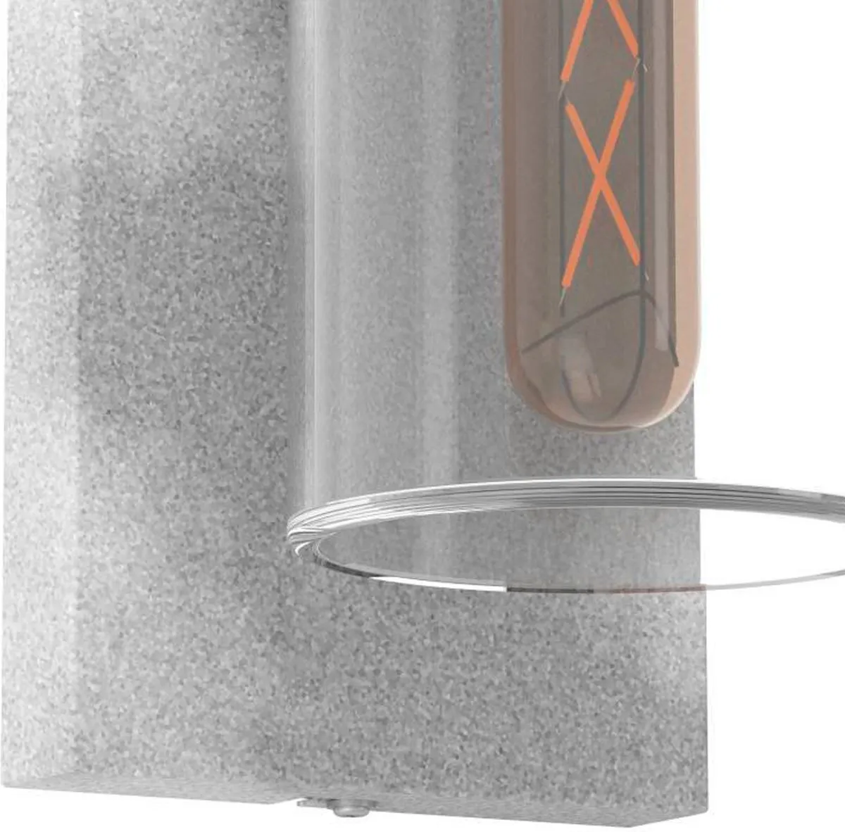 Eglo Carraro Wandlamp Buiten E27 - 38cm - Grijs/Zwart