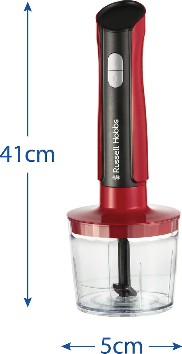 Russell Hobbs Desire Staafmixer 500W Rood - 27140-56 - afbeelding 6 van 6