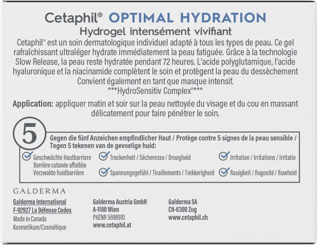Cetaphil Optimal Hydration Hydrogel 48g