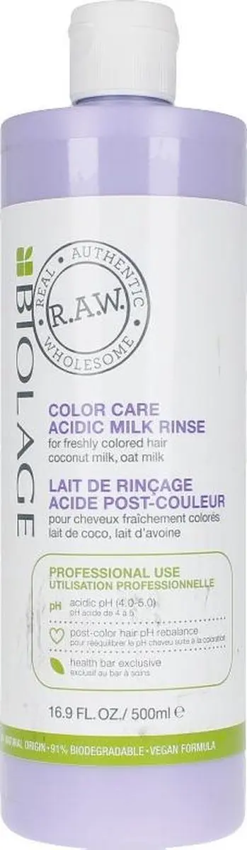 Biolage R.A.W. Acidic Milk Rinse 500ml