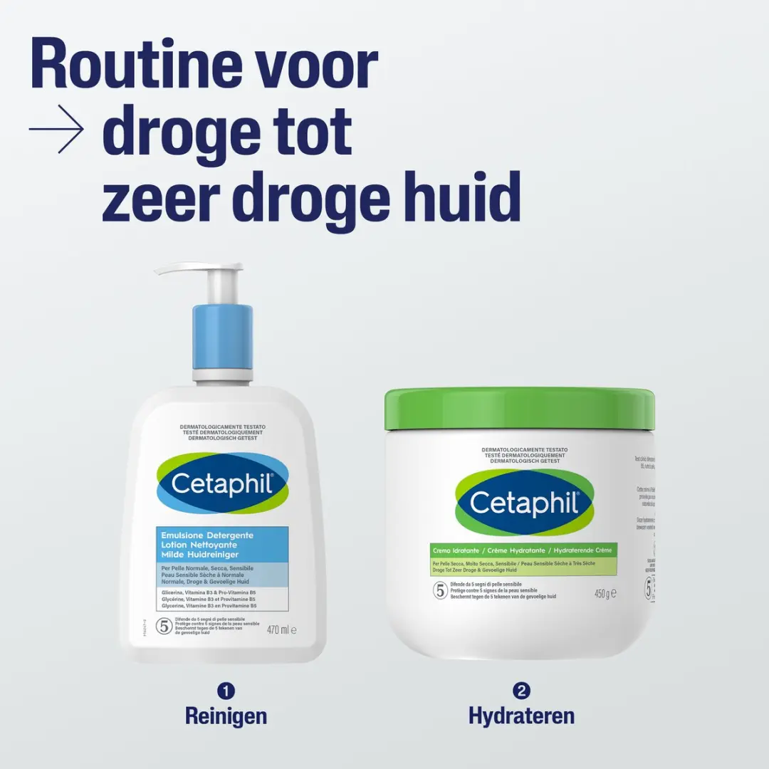Cetaphil Hydraterende Crème 453g - voor droge/gevoelige huid
