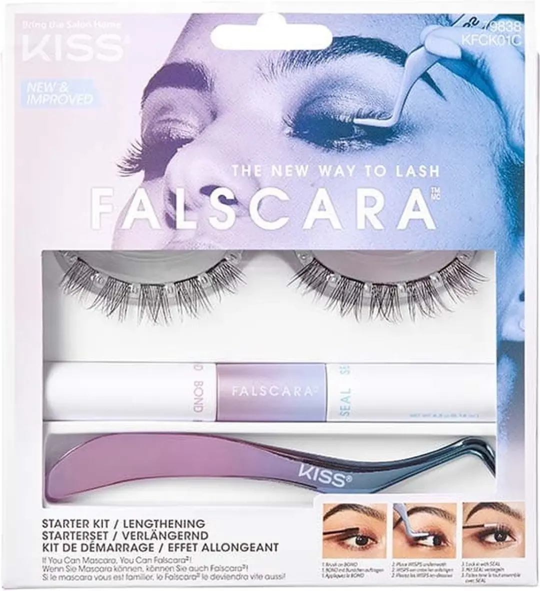 Kiss Falscara Starter Kit 01 - 21g - 10 Stuks - afbeelding 6 van 6