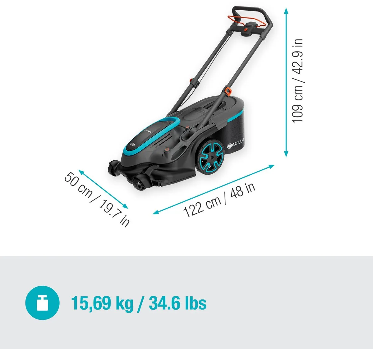 Gardena PowerMax Duo 46/36V Grasmaaier - 50L - afbeelding 6 van 6