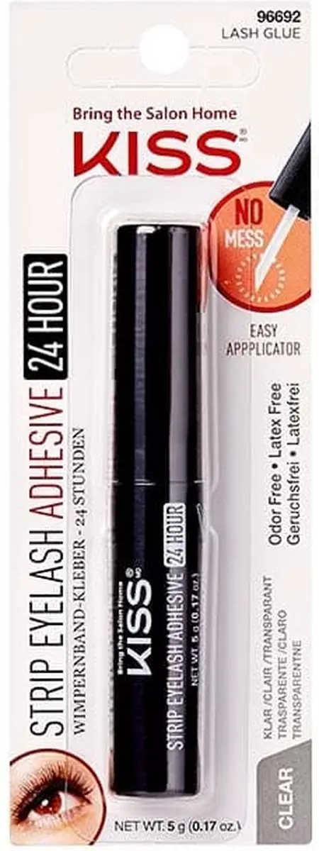 Kiss LongHold Wimperlijm 5g - Waterproof & Latexvrij