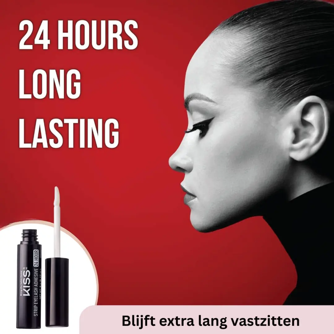 Kiss LongHold Wimperlijm 5g - Waterproof & Latexvrij