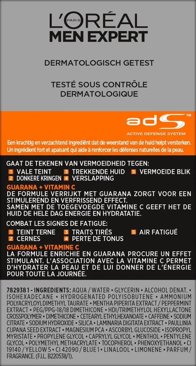 L'Oréal Paris Men Expert Hydraterende Dagcrème 2x50ml