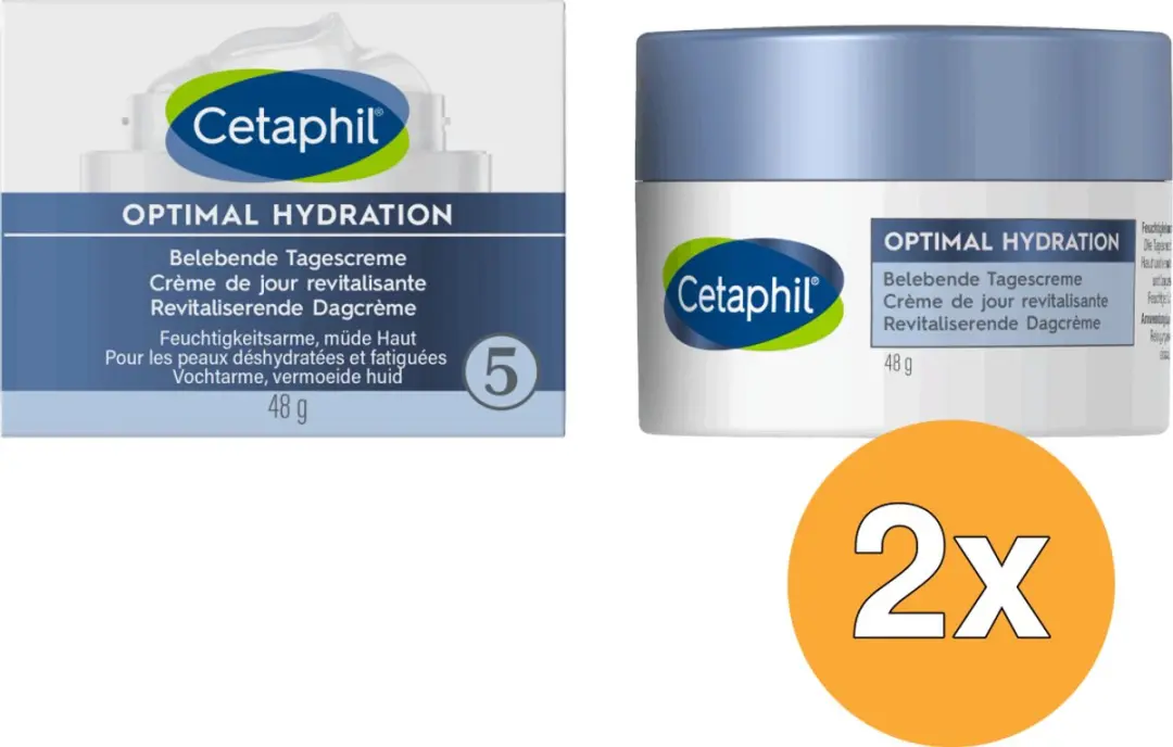 Cetaphil Optimal Hydration Dagcrème - 2x48g