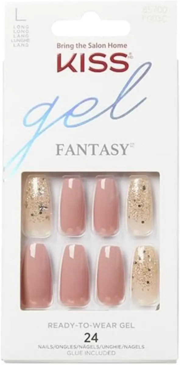 Kiss Gel Fantasy Nails Problem Solved - 28 Stuks