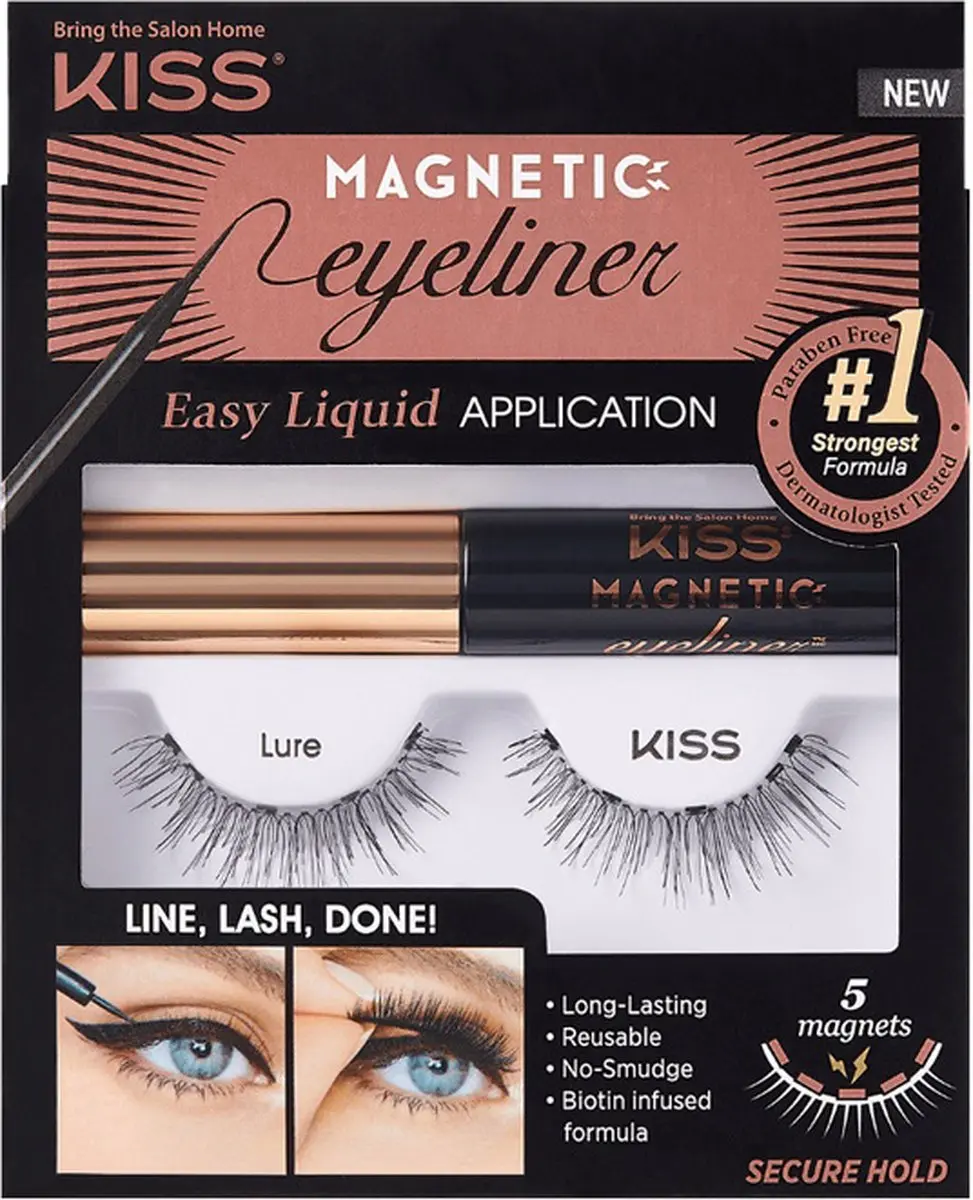 Kiss Wimpers Magnetic Eyeliner & Lash Kit - Lure - afbeelding 6 van 6