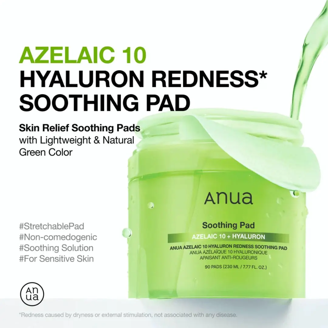 Anua Azelaic 10 Hyaluron Soothing Pads 230ml - 90 Stuks