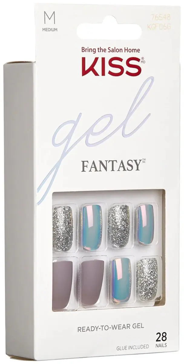 Kiss Gel Fantasy M Kunstnagels - 28 Stuks - Verschillende kleuren