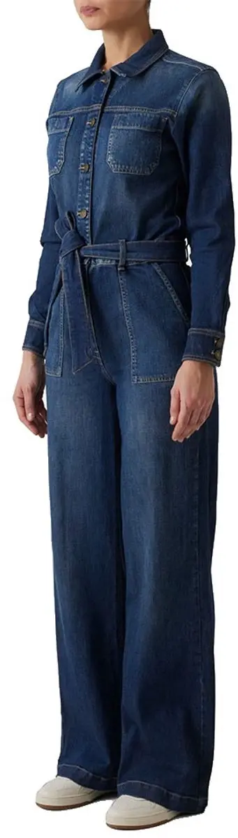 Guess Jeans LS Coverall Lange Broekpak Blauw - 30/34