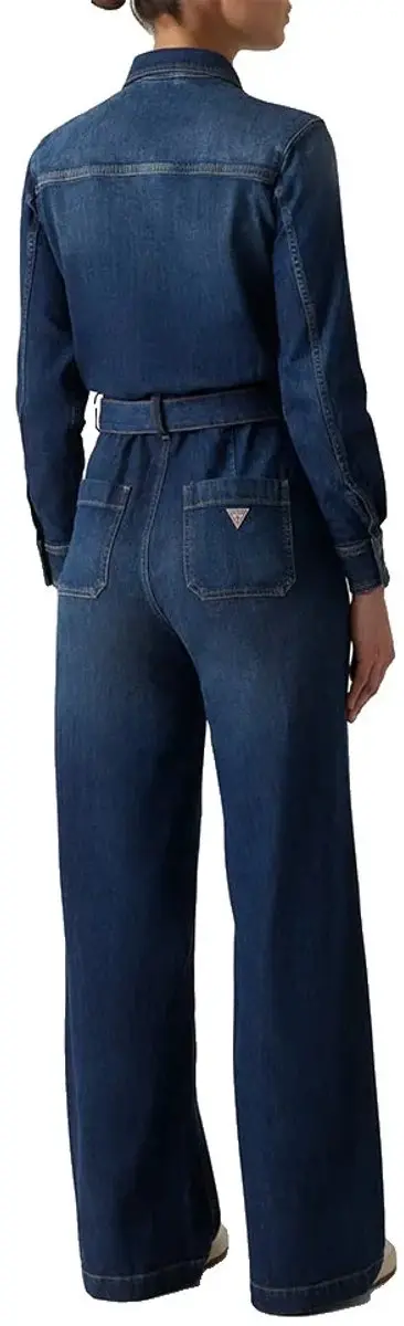 Guess Jeans LS Coverall Lange Broekpak Blauw - 30/34