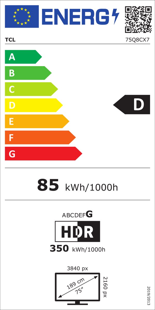 TCL 75Q8C - 75 inch - 4K MiniLED - 2025