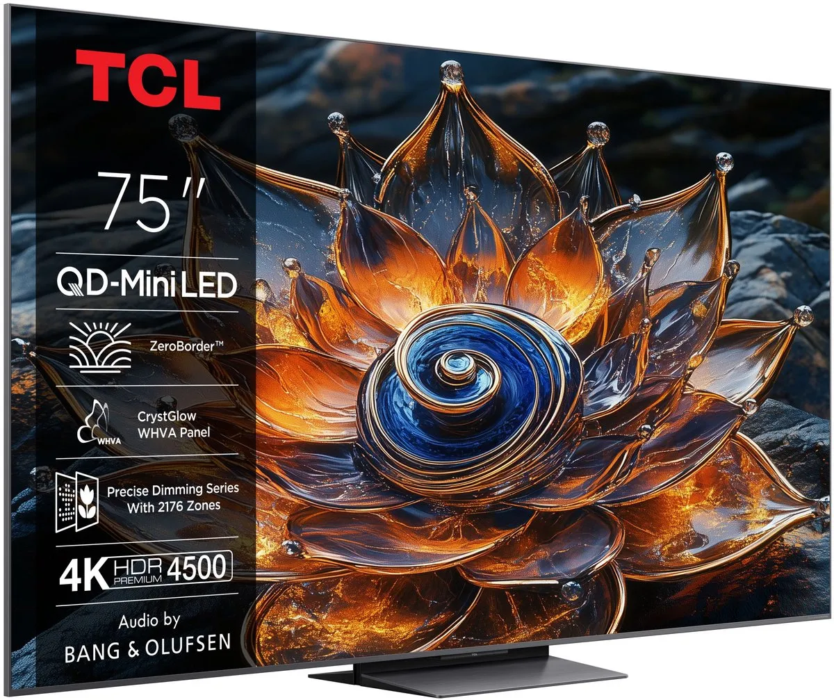 TCL 75Q8C 75 inch 4K MiniLED TV - Zwart