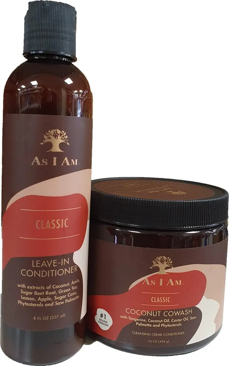 As I Am Leave-in Conditioner & Coconut Cowash Twin Pack