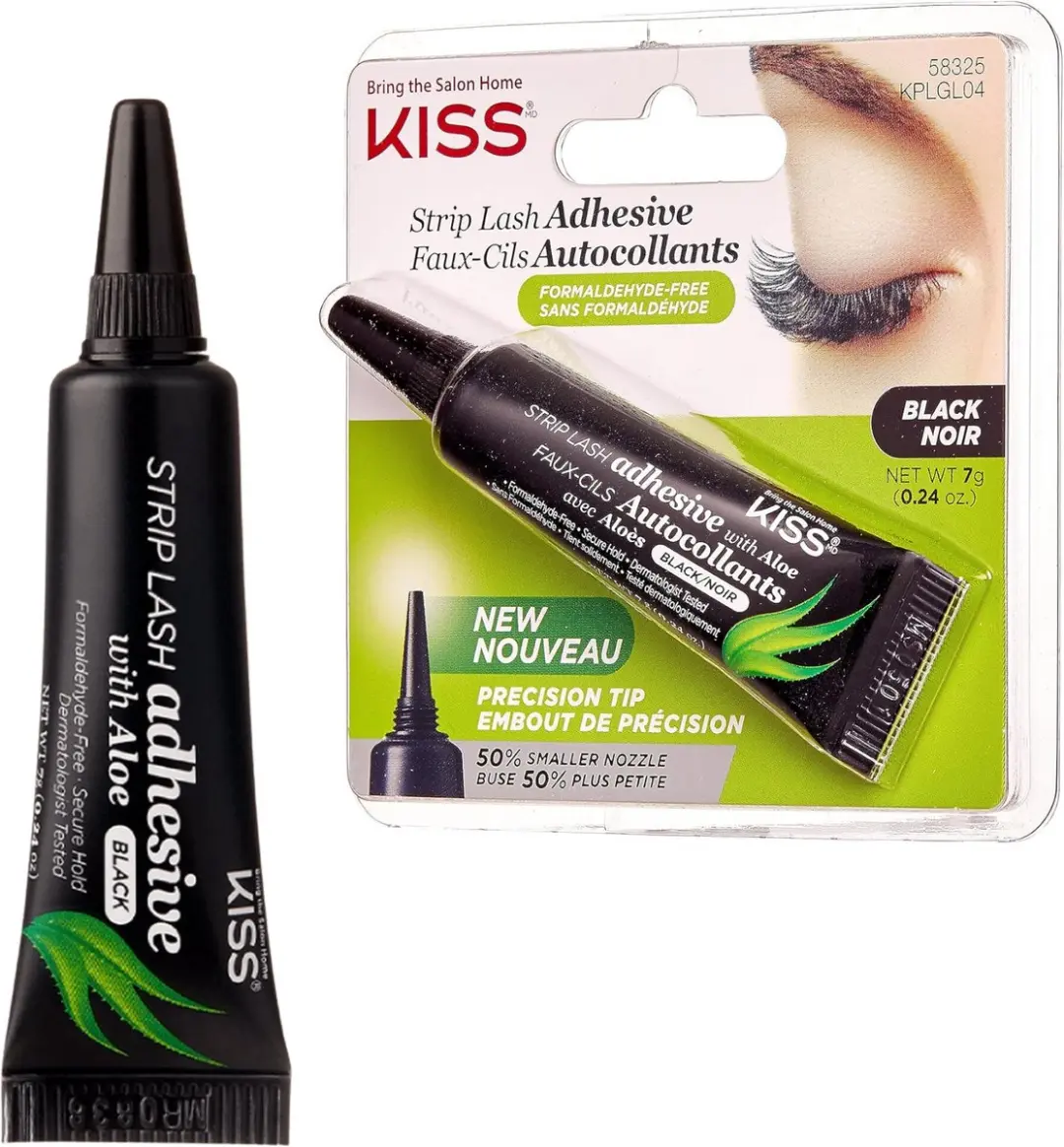 Kiss Wimperlijm Zwart met Aloe Vera 7g