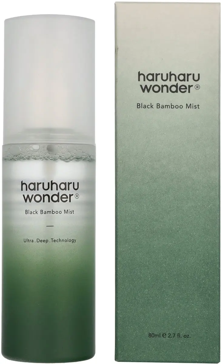 Haruharu Wonder Black Bamboo Mist Hydraterende Pletmolen 80ml