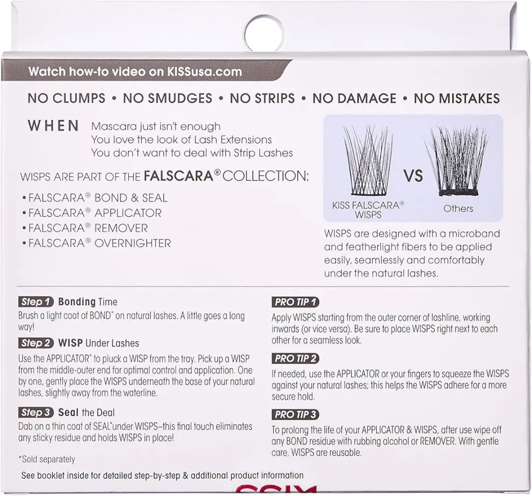 Kiss Wimpers Falscara Natural Wispy Wisps Multipack - 24 Stuks