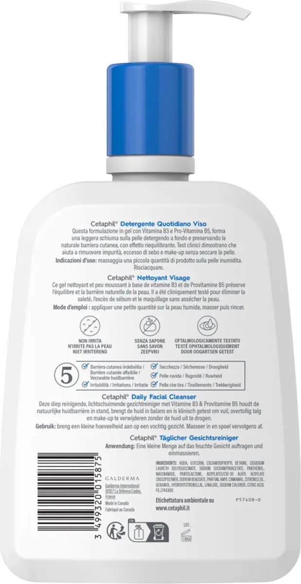 Cetaphil Daily Facial Cleanser - 2x470ml