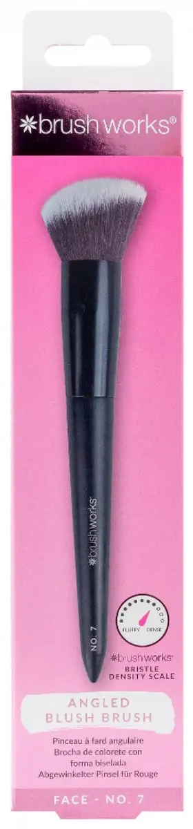 Brushworks Hoekige Gezichtsblushkwast N°7 - Zwart