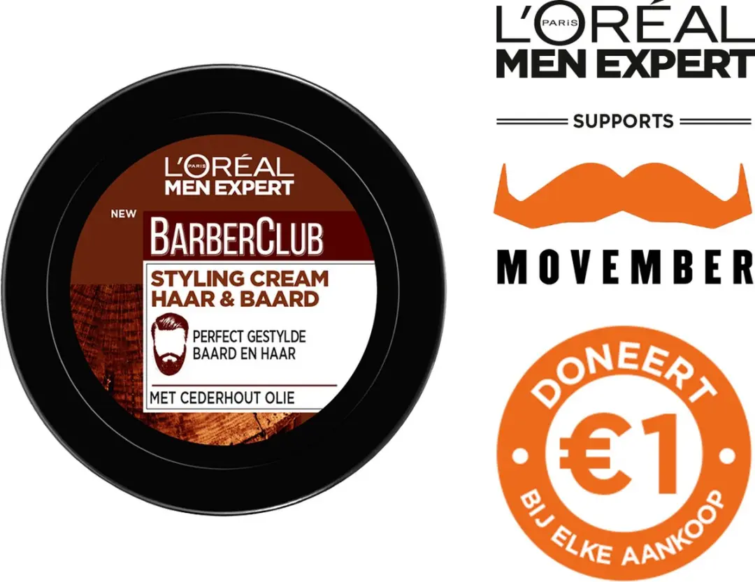 L'Oréal Paris Men Expert BarberClub Styling Cream 75ml