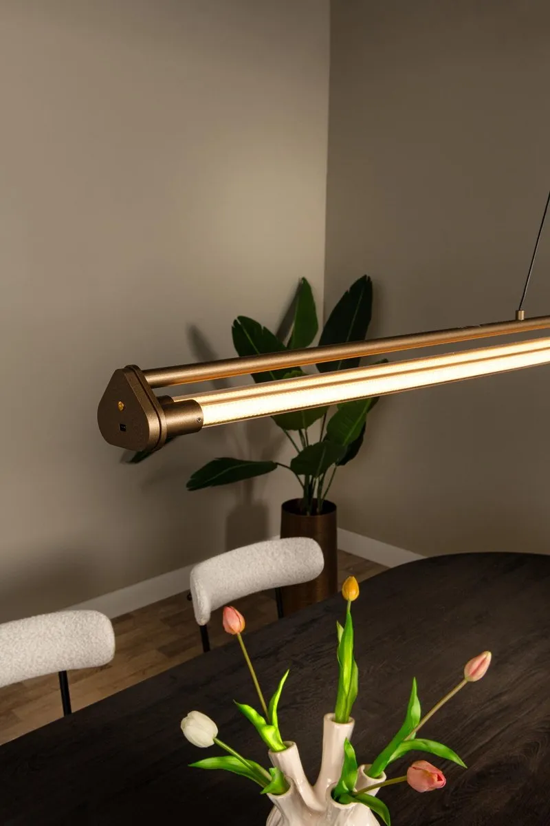 Lucide Janderin Hanglamp - LED 33W CCT Champagne - Handbewegingssensor