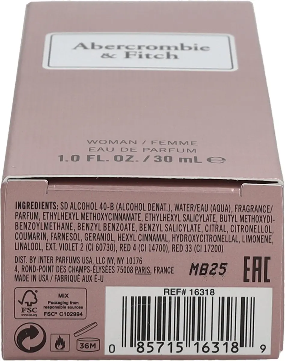 Abercrombie & Fitch First Instinct Eau de Parfum Dames - 30ml - afbeelding 6 van 6