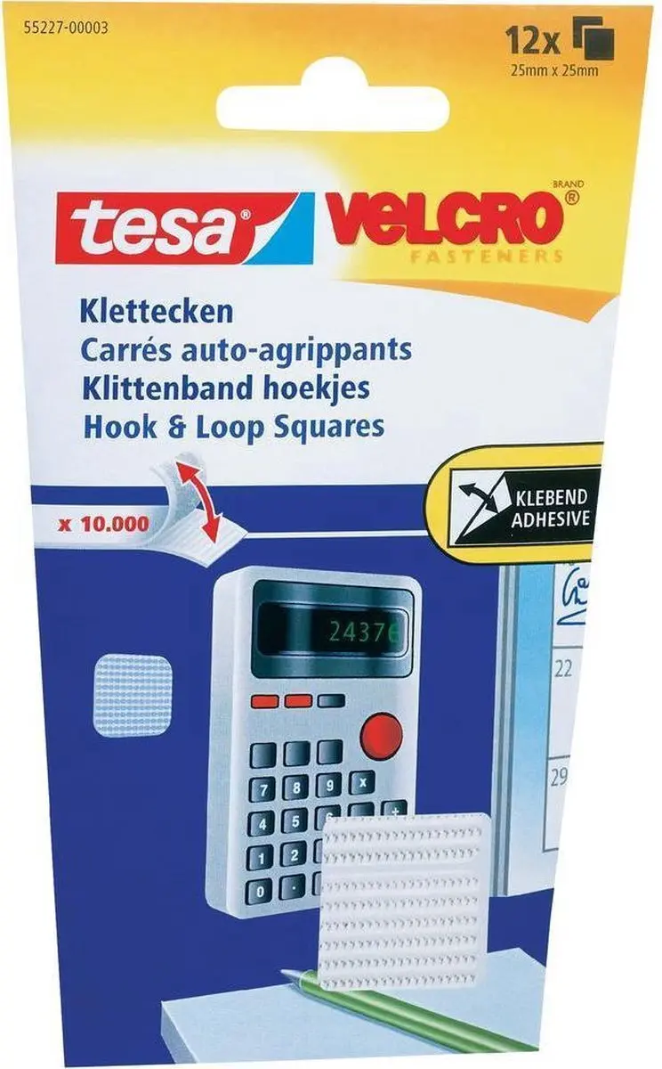 Tesa Velcro Klittenband 25x25mm