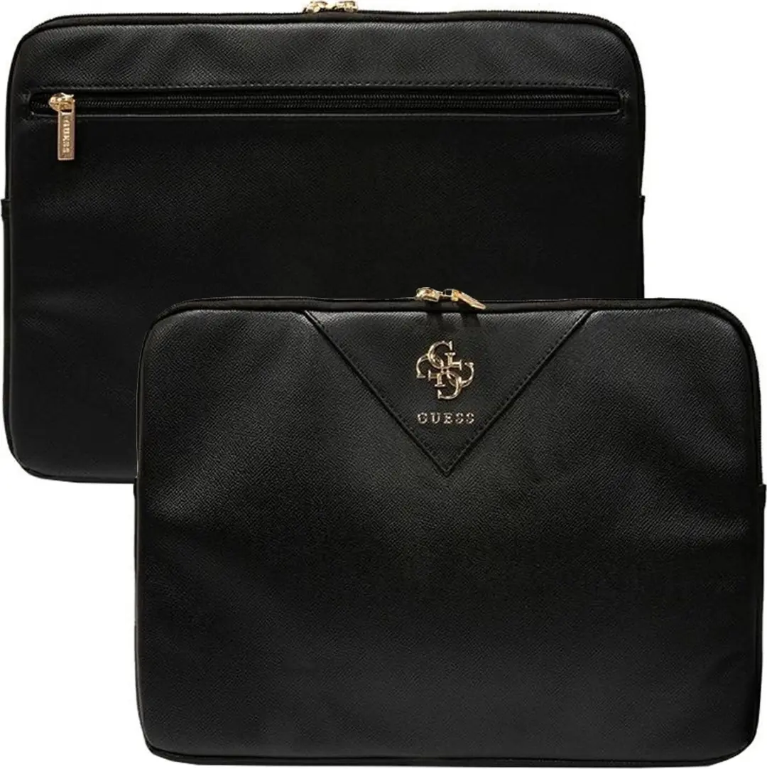GUESS Triangle 4G Laptoptas GUCS14ZPGSTEGK - 14" - Zwart