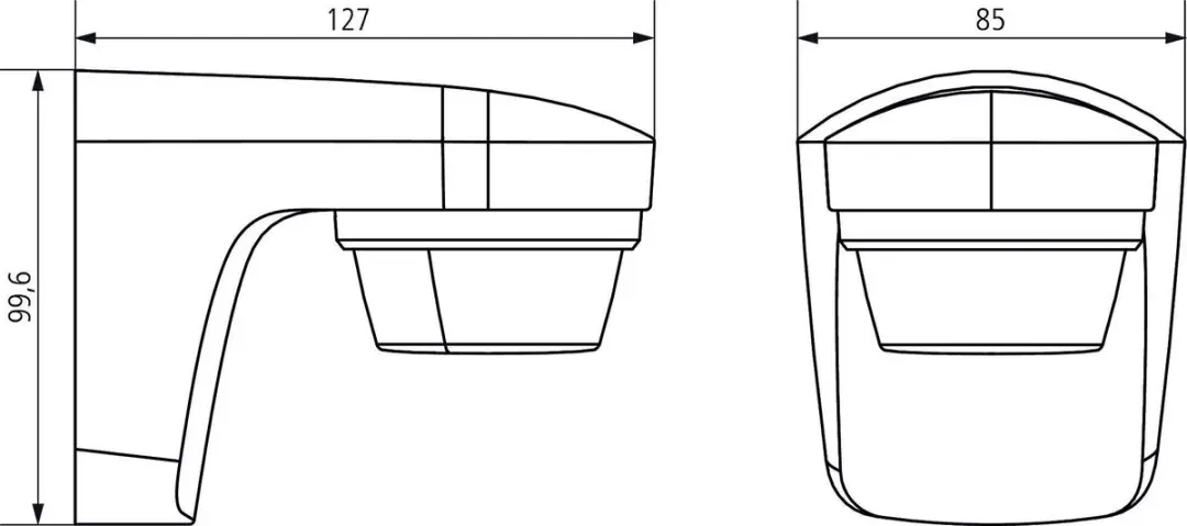 Theben theLuxa S180 Bewegingsmelder 180° - IP55 - Wit