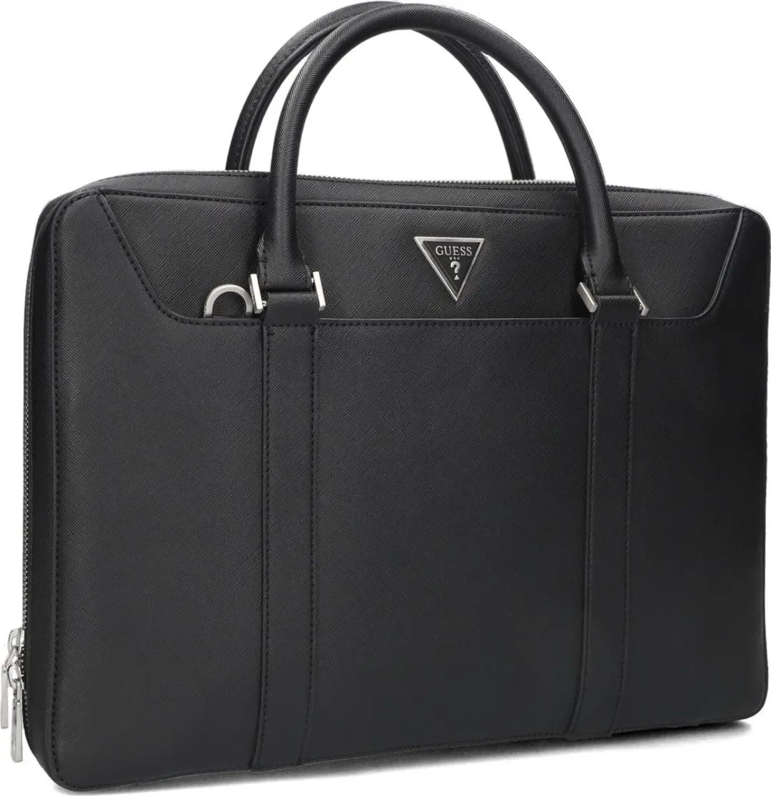 Guess Laptoptas Crtsa 15 inch - 11 Vakken - Zwart