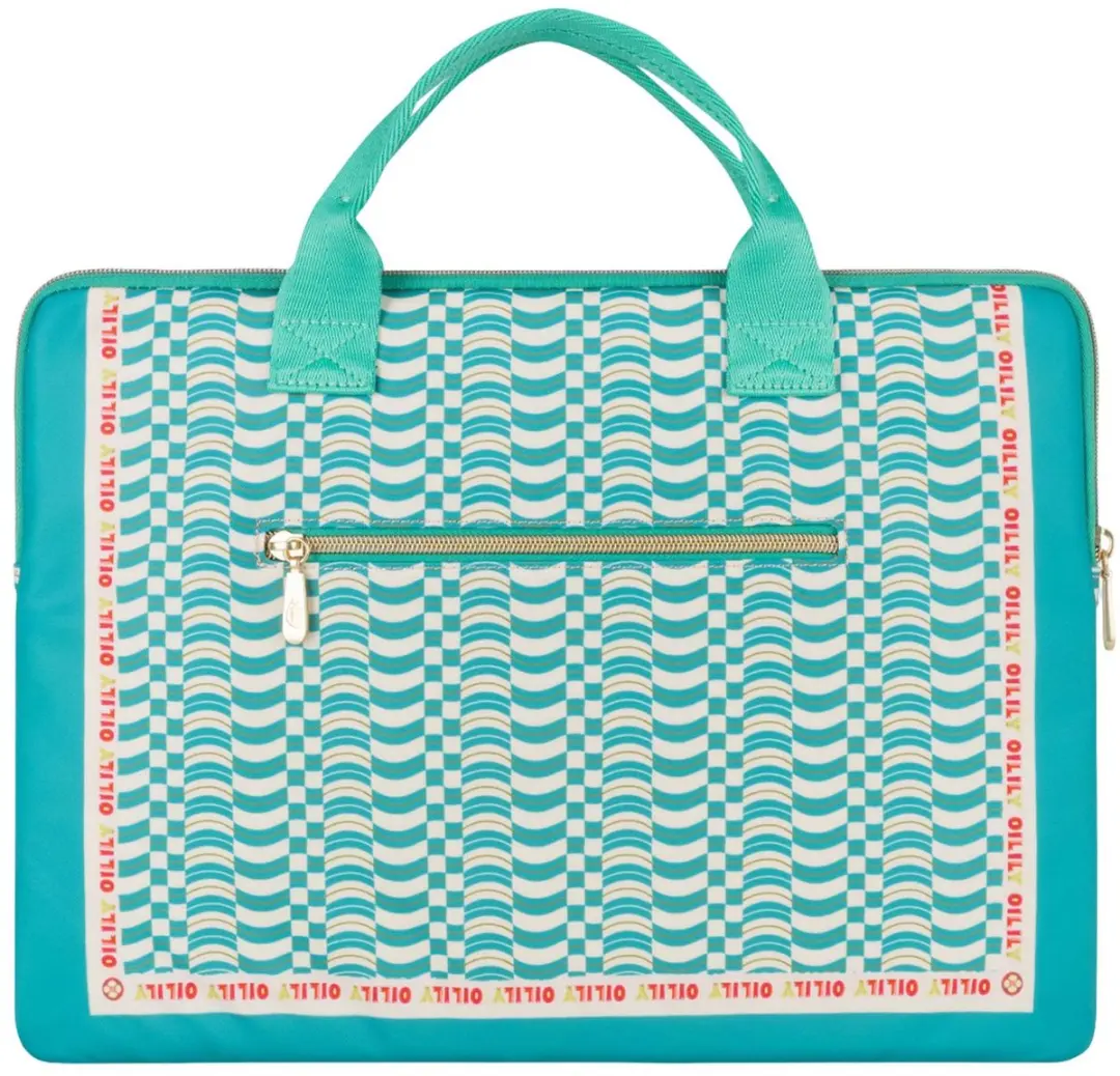 Oilily Laptop Sleeve Loulou Deep Green - 15 inch
