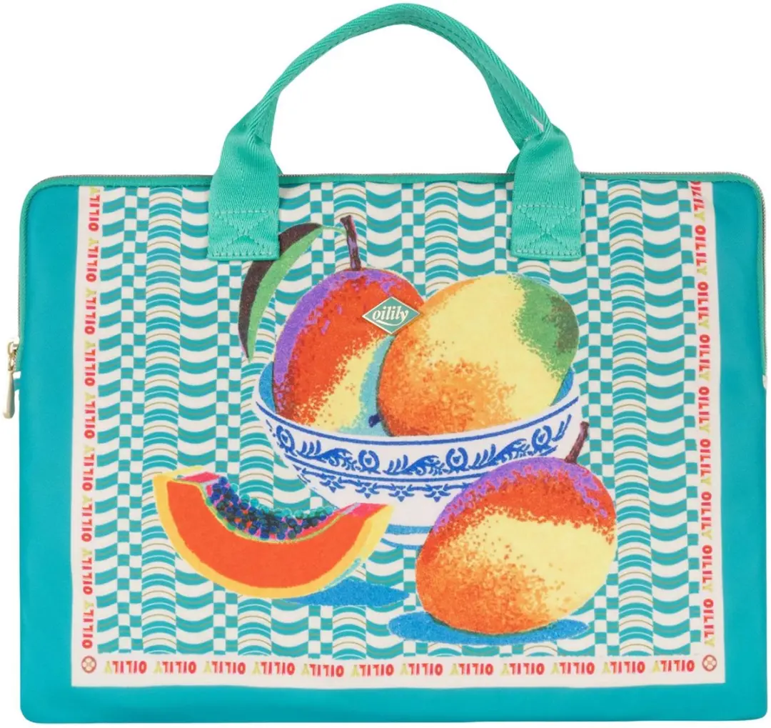 Oilily Laptop Sleeve Loulou Deep Green - 15 inch