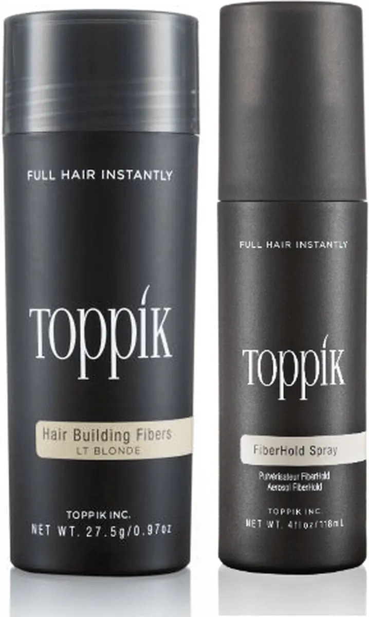 Toppik Hair Fibers Lichtblond + Fiberhold Spray