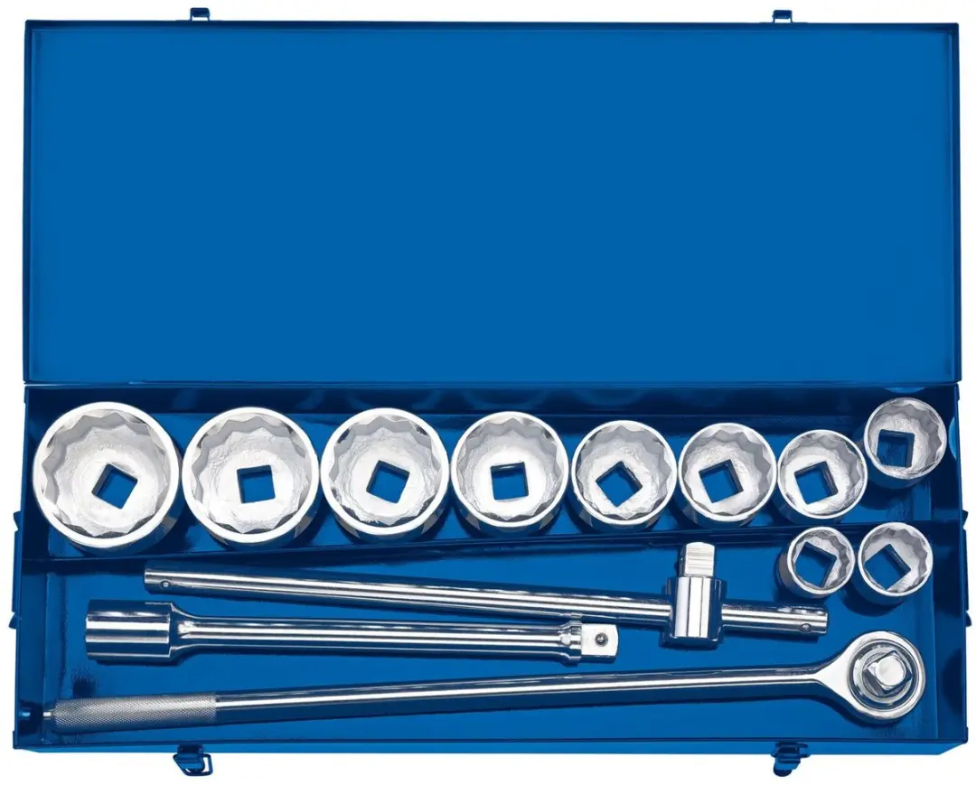 Draper 1" Doppen- en ratelset 13-delig