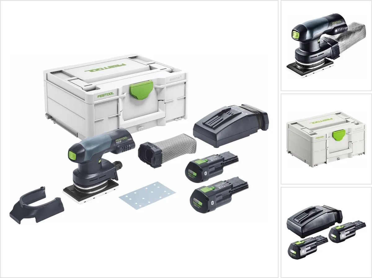 Festool RTSC 400 Accu Vlakschuurmachine 18V - 2x 3,0Ah
