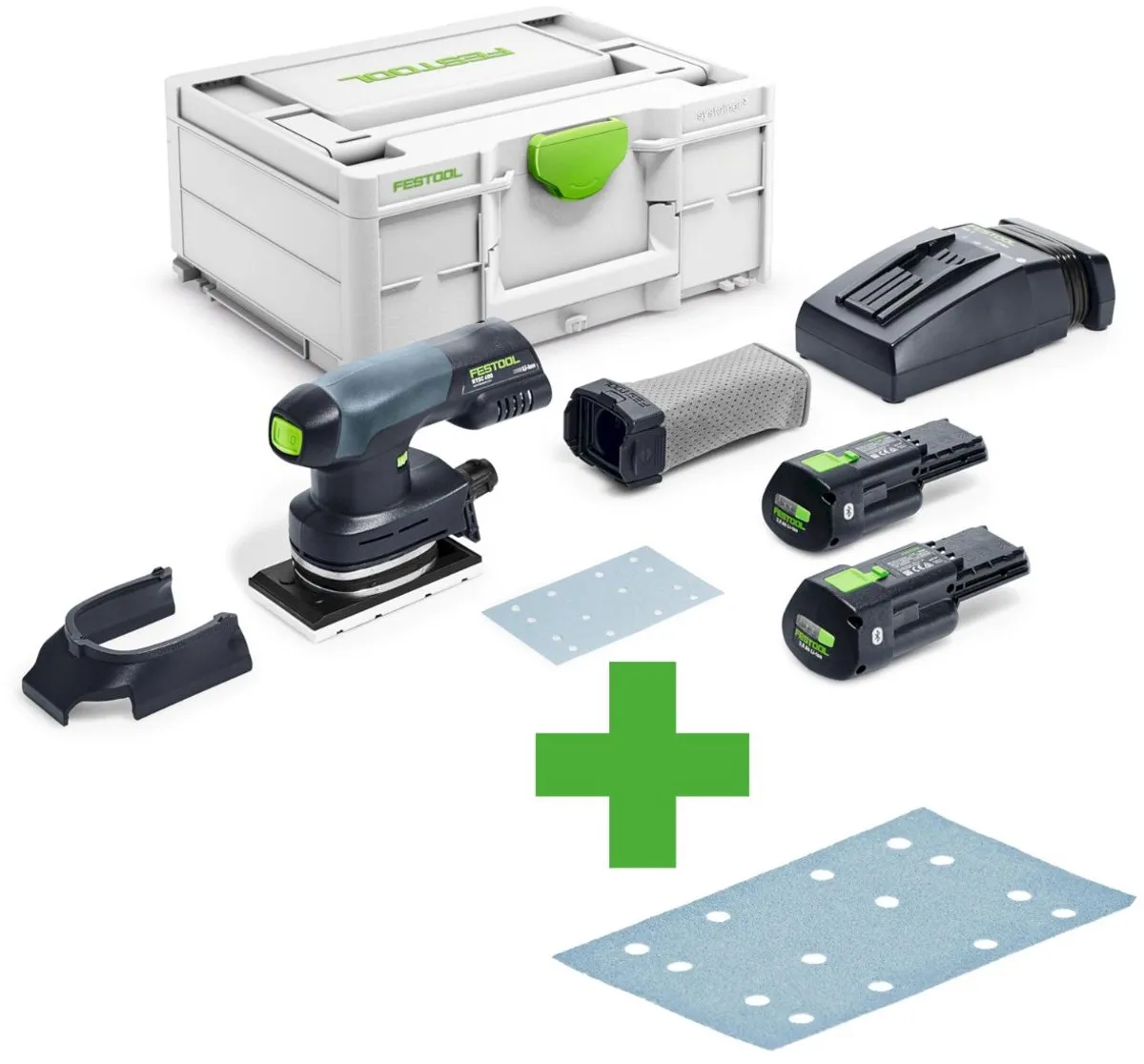 Festool RTSC 400 Accu Vlakschuurmachine 18V - 2x 3,0Ah