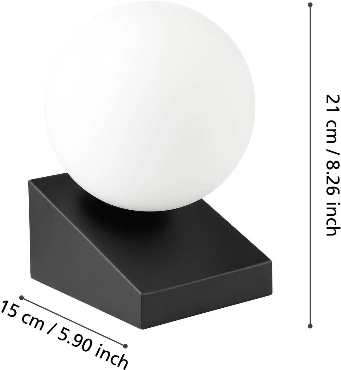 Eglo Bilbana Tafellamp E14 - 14,5 cm - Zwart