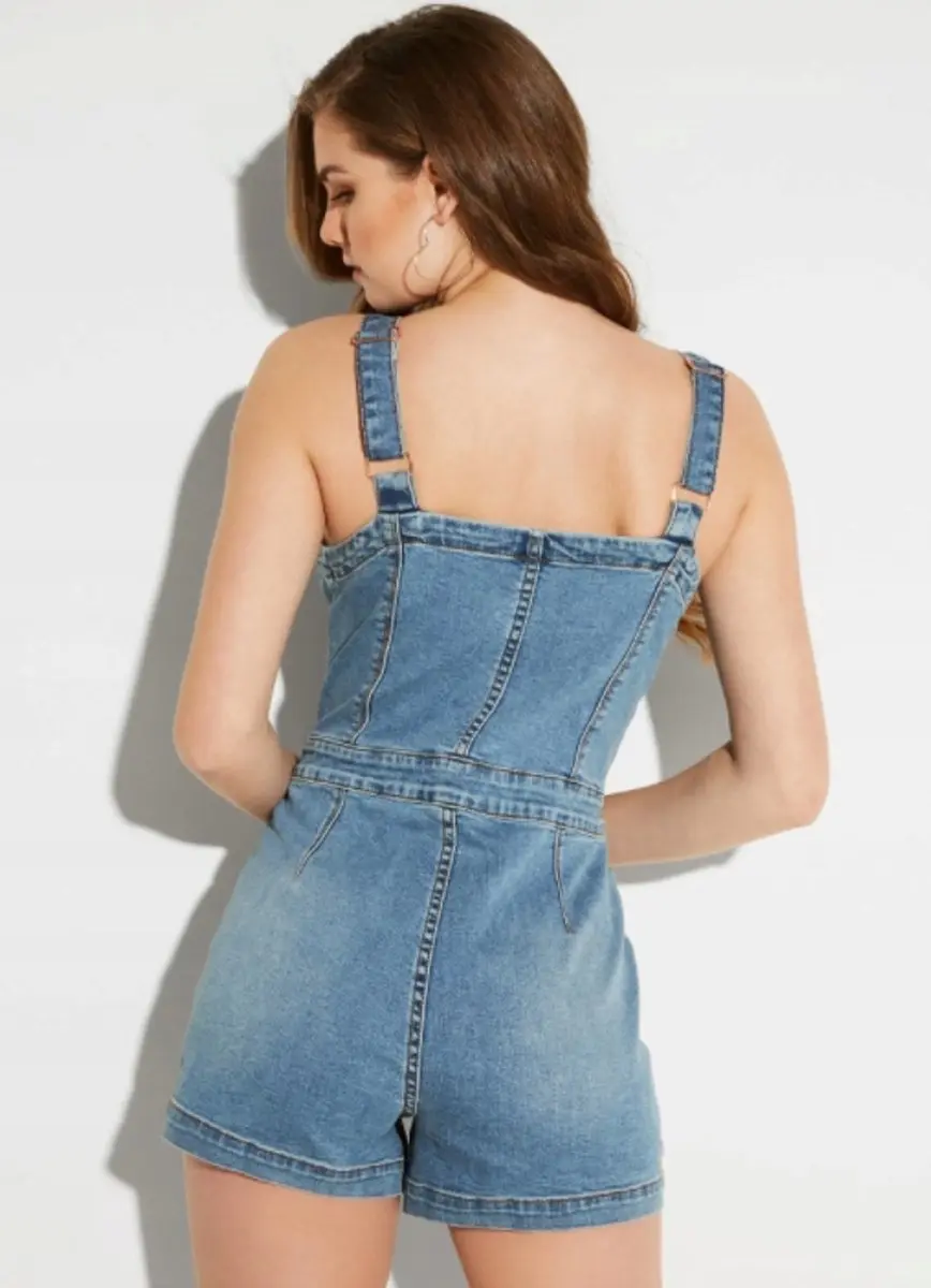 Guess Dames Tuinbroek Maat M - Blauw