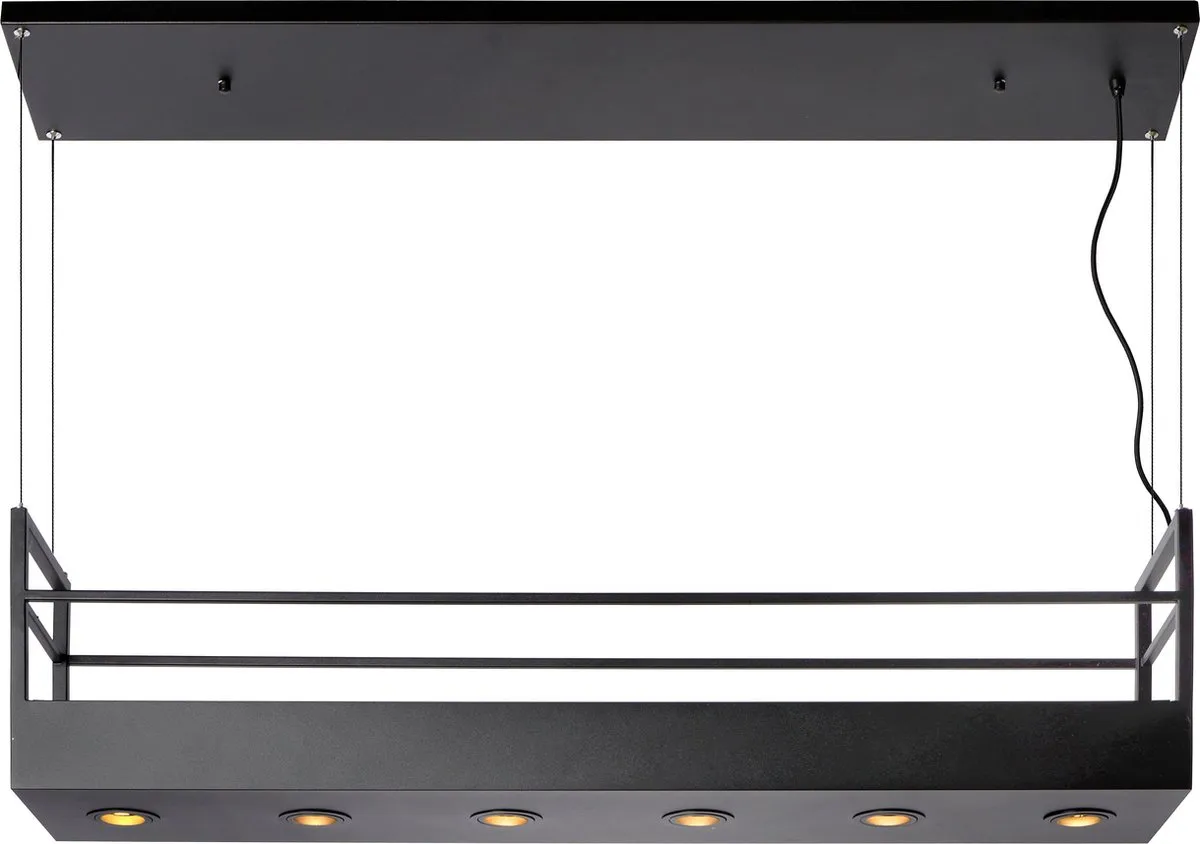 Lucide MIRAVELLE - Hanglamp - 6xGU10 - Zwart