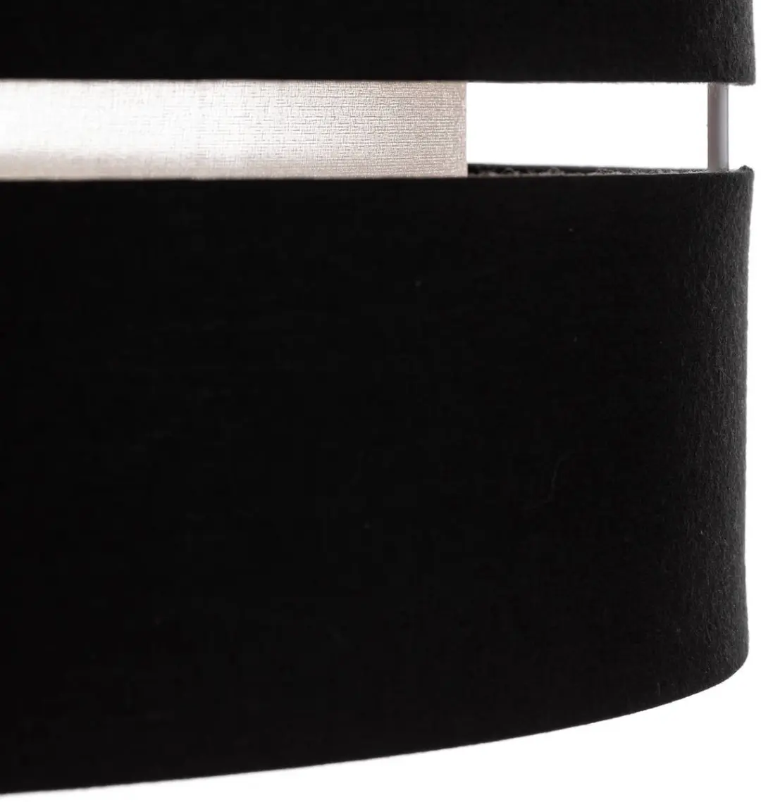 Lindby Hanglamp Stof Metaal 1 Licht E27 - Zwart/Goud