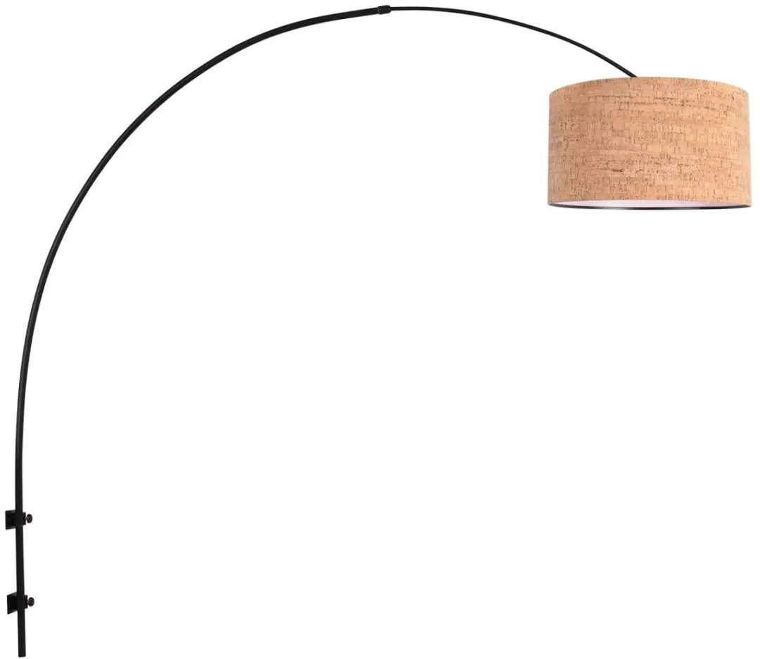 Steinhauer Wandlamp Sparkled Light 4343ZW - Zwart Ø40cm