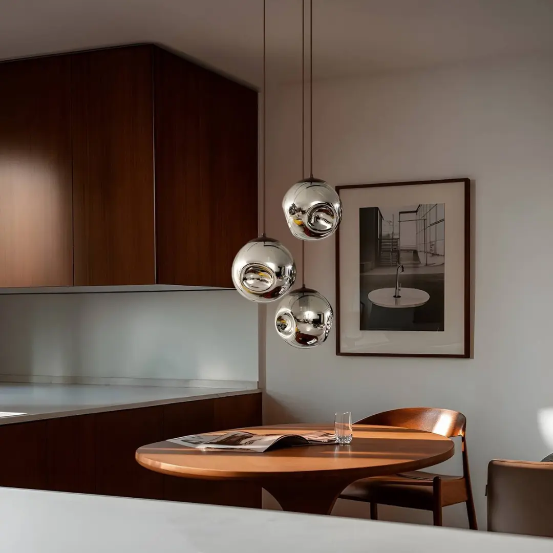 Lindby Hanglamp 3-lichts Glas - rookgrijs/koffie