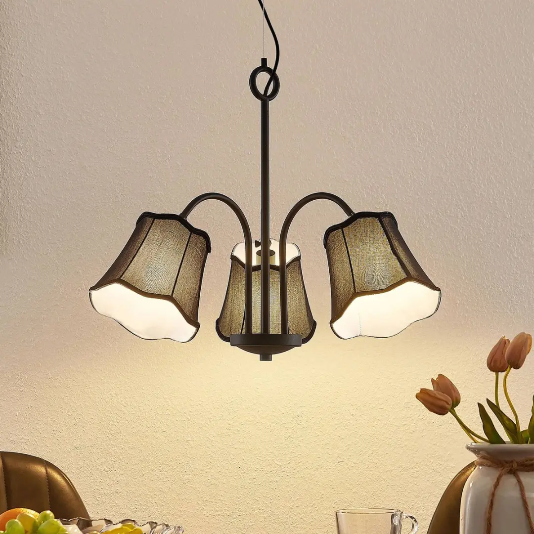 Lucande Hanglamp 3-Lichts - Zwart